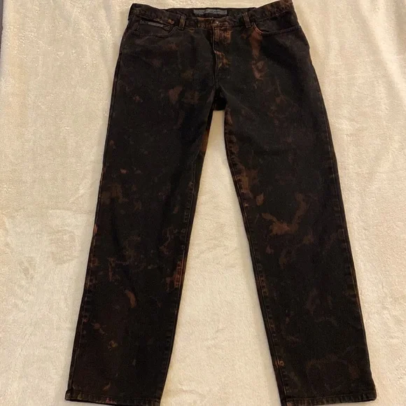 DKNY Black Bleached Slim Straight Jeans - 40 x 34 - Picture 3 of 14